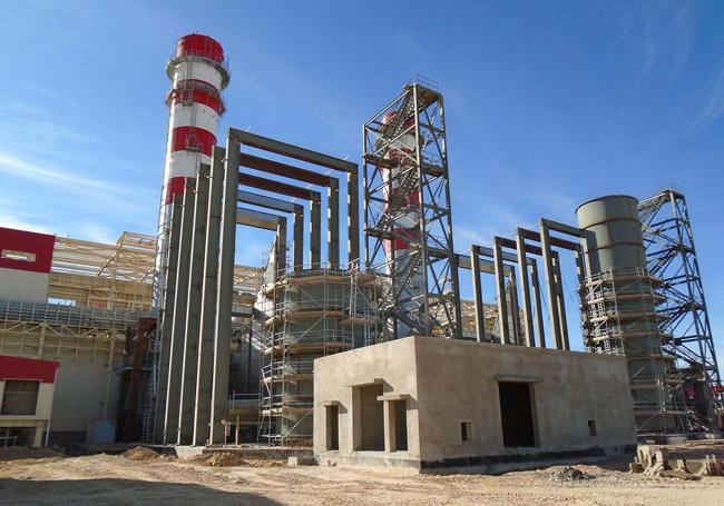 Construcción de la central de Djelfa