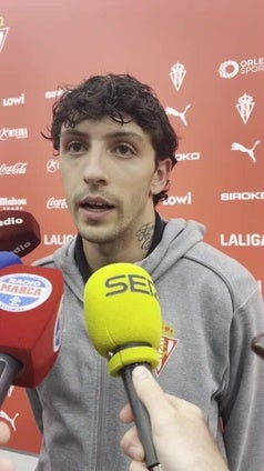 Declaraciones de Gelabert tras la victoria del Sporting frente al Mirandés