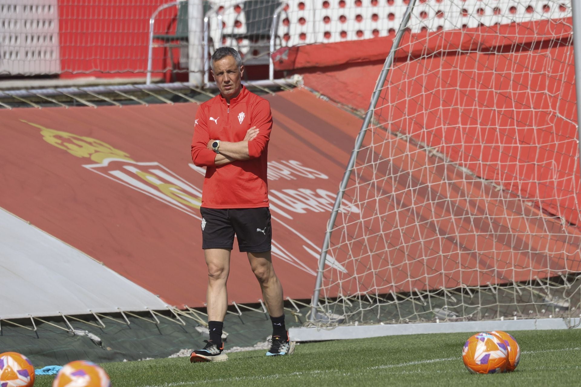 Entrenamiento del Sporting de Gijón en Mareo: próxima parada a Cádiz