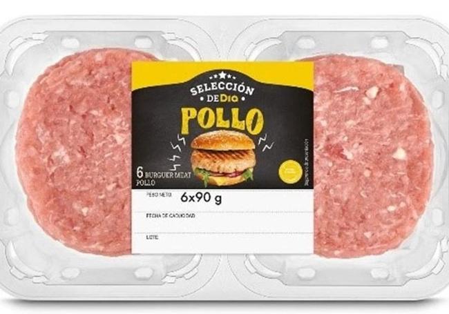'Burguer meat de pollo', el producto sobre el que se ha lanzado el aviso de presencia de Salmonella
