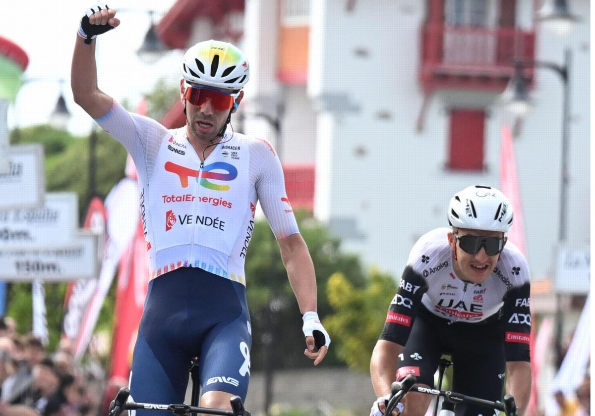Steff Cras gana el pulso a Marc Soler y es el primer líder de la Vuelta a Asturias