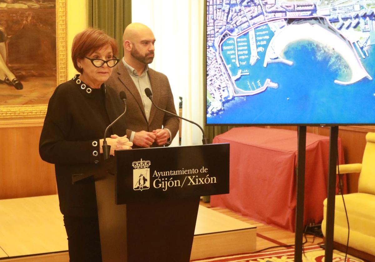 La alcaldesa de Gijón pide que la cesión de la franja litoral se incluya en el orden del día del Puerto