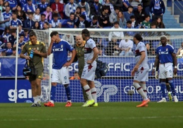 Un partido que deja muchas secuelas en forma de lesión al Real Oviedo