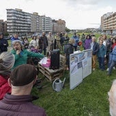 Asamblea ciudadana celebrada en el 'solarón'.