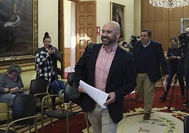 Jesús Martínez Salvador, tras la junta de gobierno.