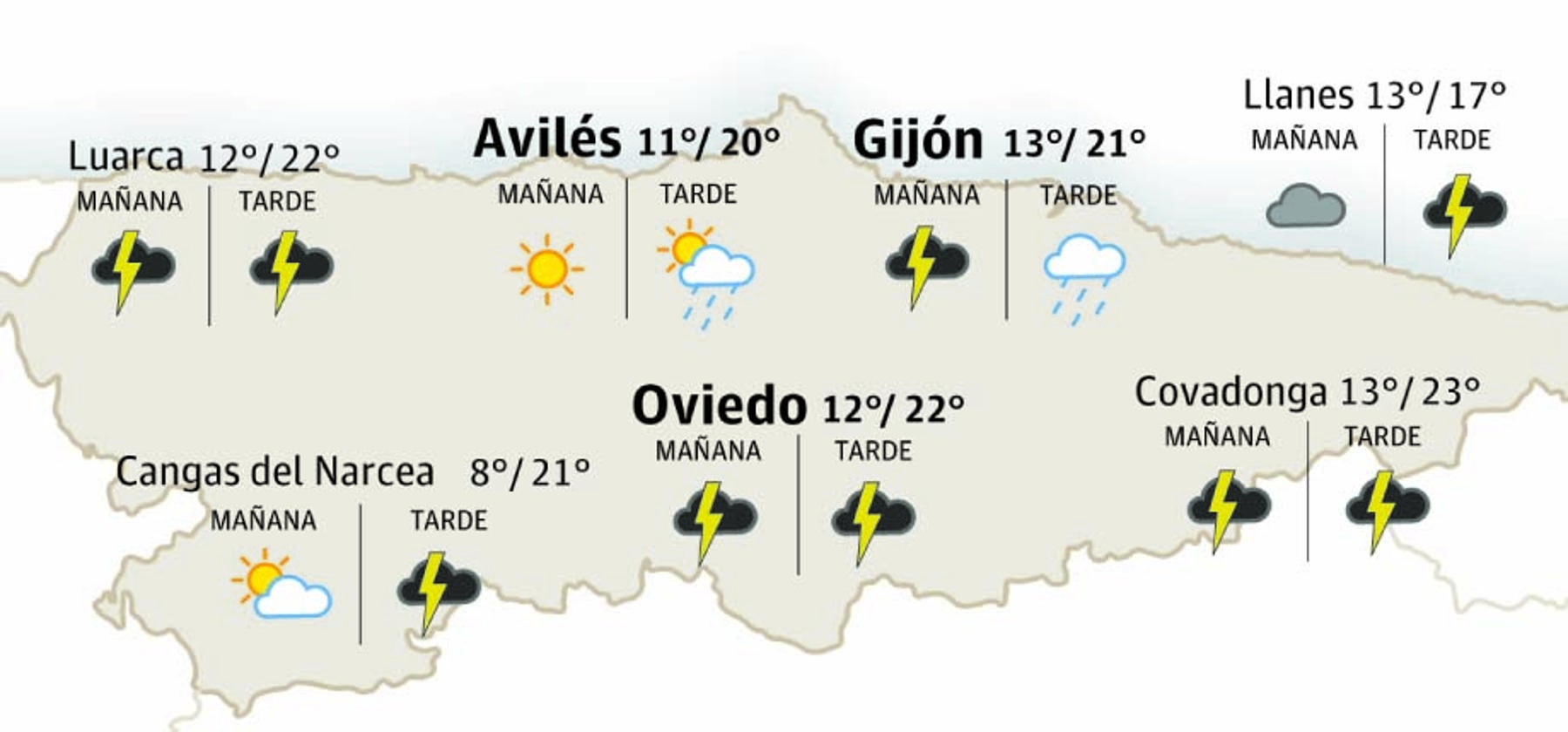 El tiempo en Asturias: esta es la previsión para este viernes 2 de mayo