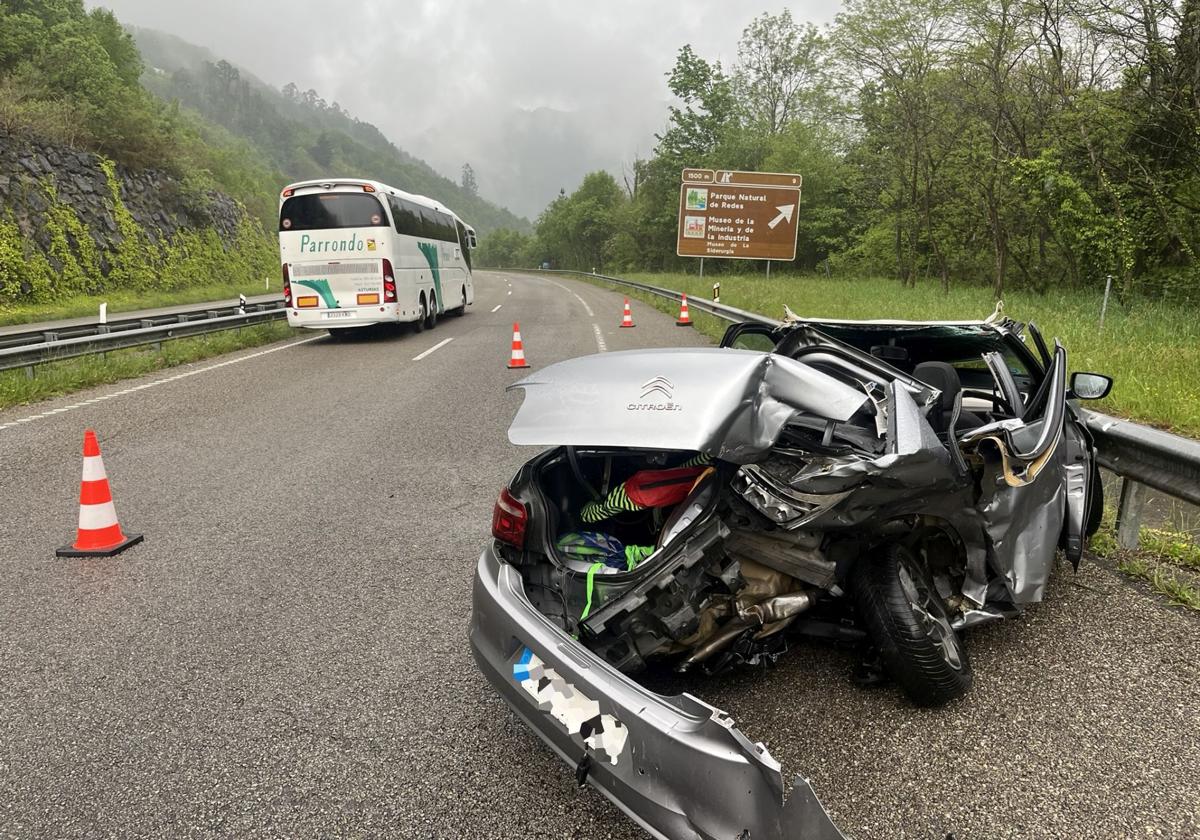 Una mujer y un menor de edad, heridos en un segundo siniestro en la Autovía Minera