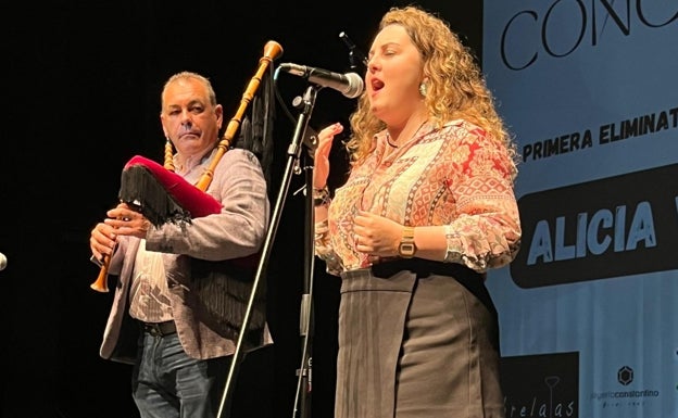 Alicia Villanueva, en un momento de la actuación.