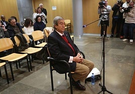 El fundador de Foro Asturias, Francisco Álvarez-Cascos, durante el juicio.