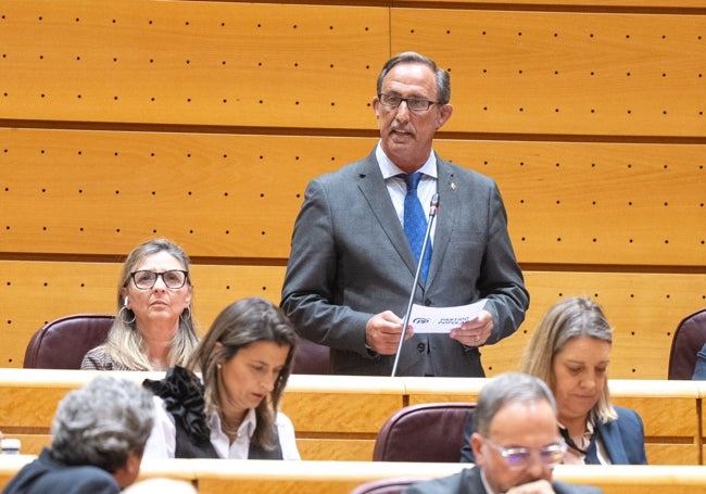 El senador del PP de Asturias, José Manuel Rodríguez, 'Lito', traslada su pregunta sobre el accidente de Cerredo a la ministra.