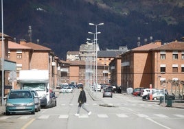 Parte de las farolas en la ciudad de Mieres