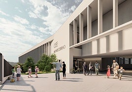 Infografía del nuevo Colegio de Educación Especial de Montecerrao.