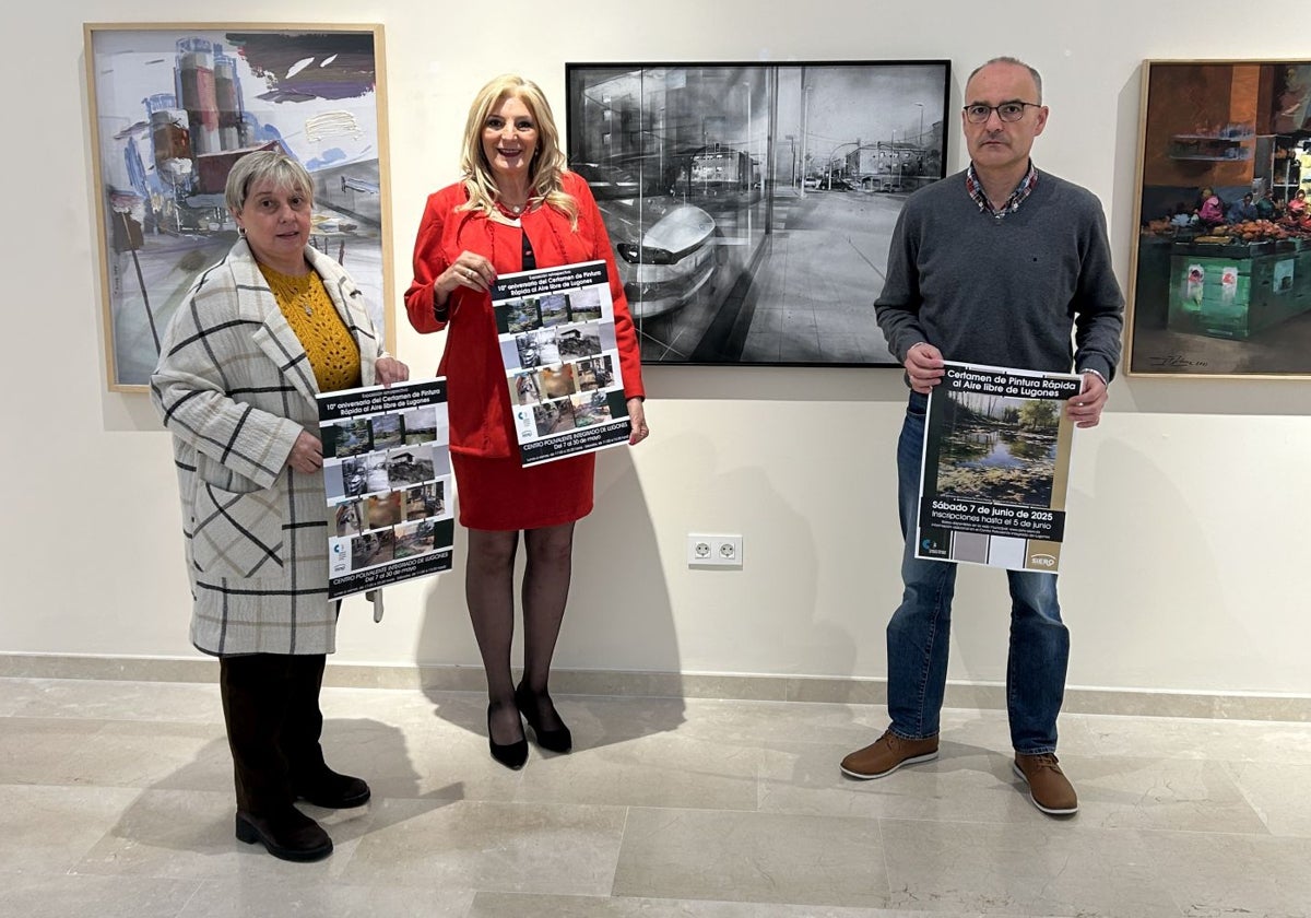Lugones acoge una muestra con 40 obras procedentes del certamen de pintura rápida