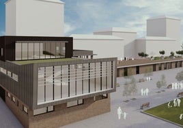 Una infografía muestra el futuro Centro Social Integrado de la plaza del Lago Enol, en Ventanielles.