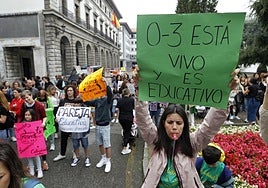 Movilización de educadoras del 0 a 3 el pasado curso.