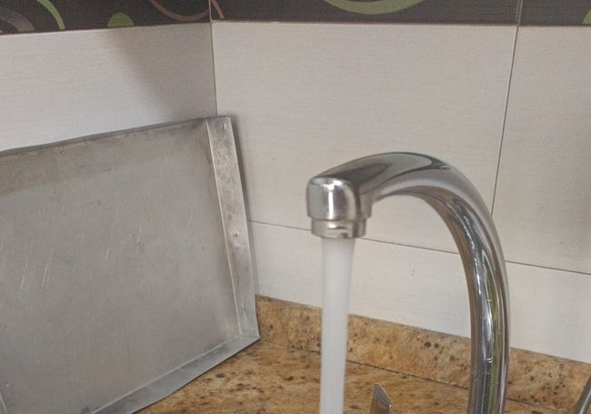 Agua del grifo, esta mañana.