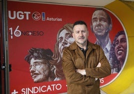 El secretario general de UGT Asturias, Javier Fernández Lanero.