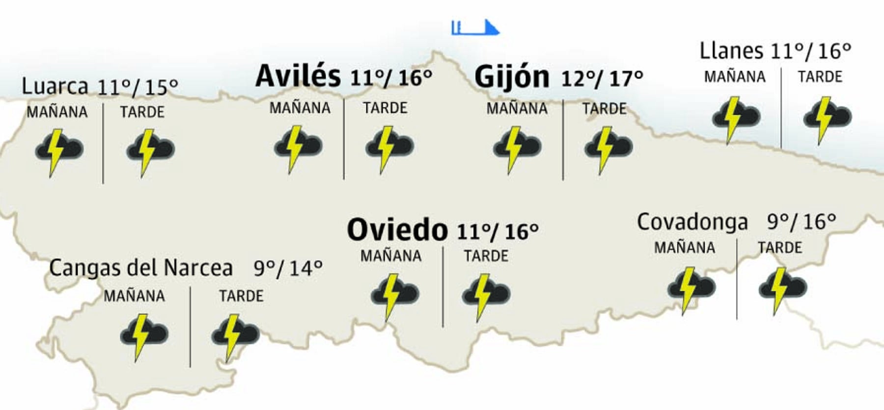 El tiempo en Asturias: esta es la previsión para este miércoles 14 de mayo