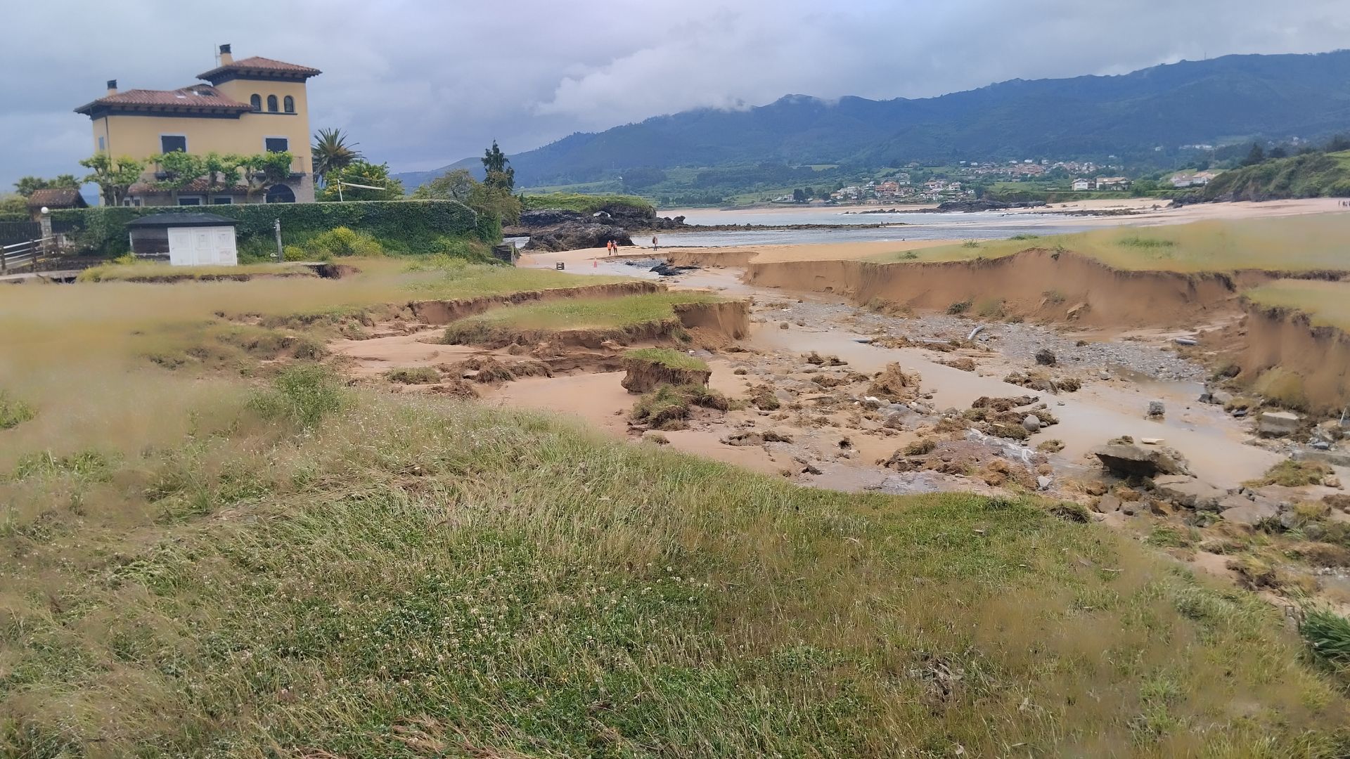 Los estragos de la intensa lluvia caída en Asturias