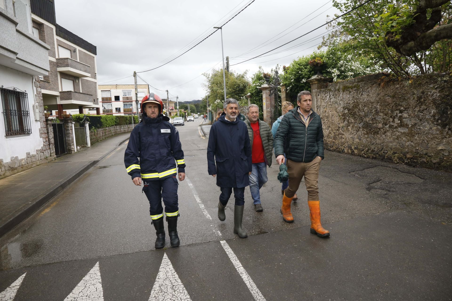 Los estragos de la intensa lluvia caída en Asturias