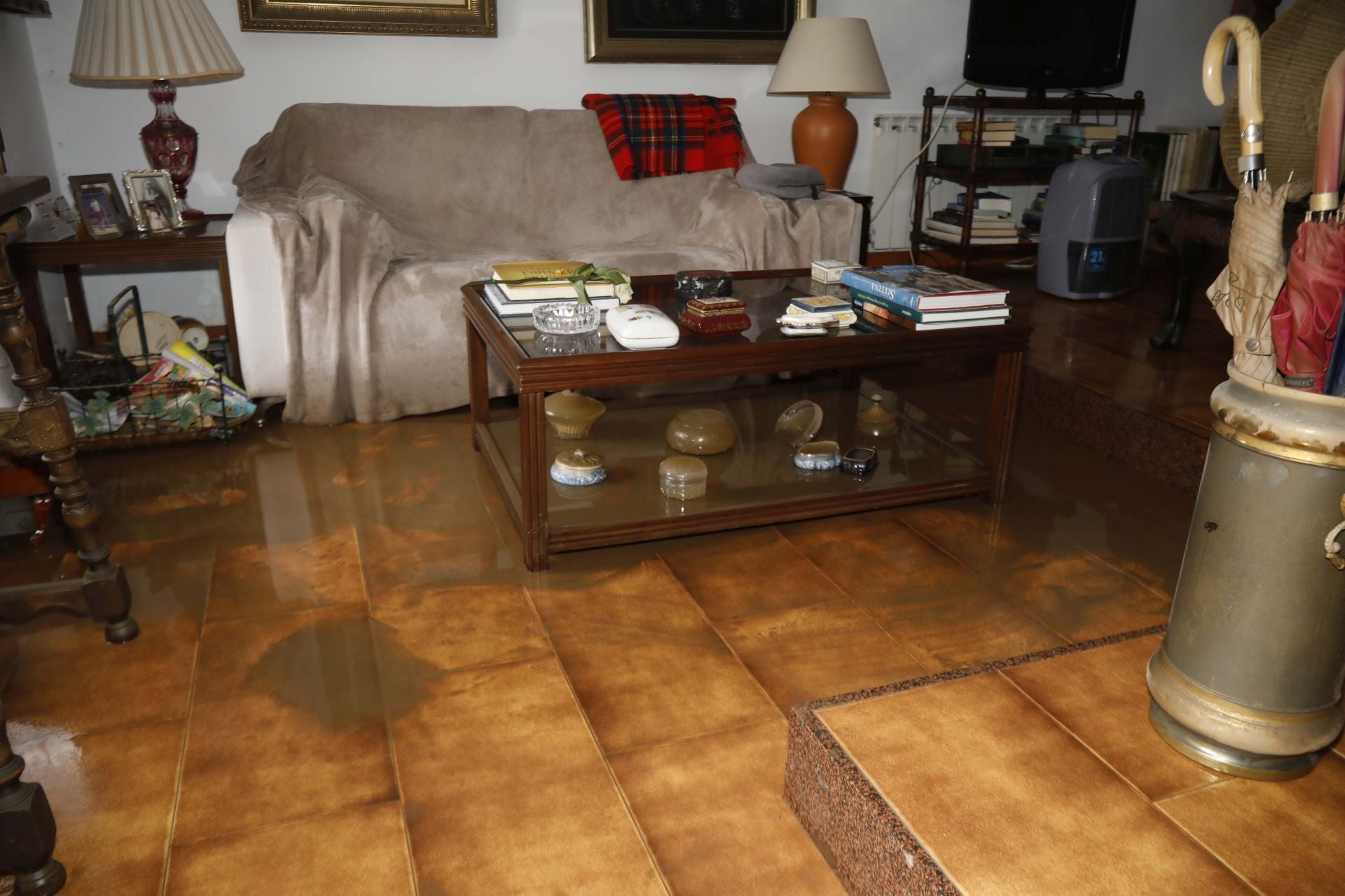 Los estragos de la intensa lluvia caída en Asturias