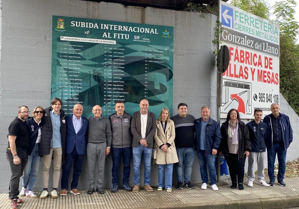 La Subida al Internacional al Fito presume de campeones en gran mural