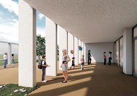 Infografía del futuro Colegio de Educación Especial de Montecerrao.