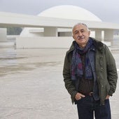 El secretario general de UGT, Pepe Álvarez, en el Centro Niemeyer de Avilés.