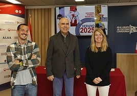 Miguel Gallo, Joaquín Miranda y Eva Fernández, en la presentación del programa.
