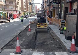 La avenida de Pablo Iglesias, en Gijón, de nuevo en obras