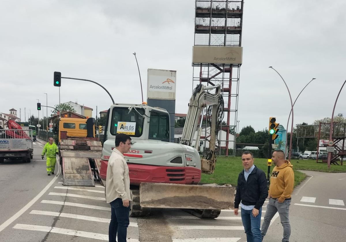 La mejora de la red de abastecimiento de Trasona estará finalizada en los próximos días