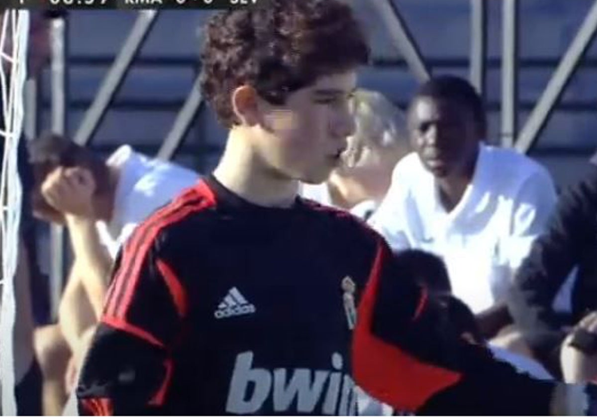 Álvaro, en el torneo de Arona con el Real Madrid en 2012.