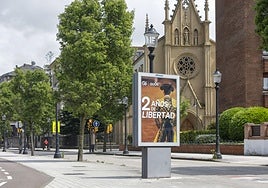 Uno de los mupis instalados por el PP con motivo de sus dos años en el gobierno local.