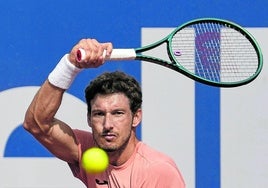 Pablo Carreño se prepara para golpear la bola durante el reciente Trofeo Conde de Godó.