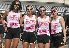 Las integrantes del equipo 'Silvia Ramos' Silvia García, Mary González, Lorena García y María García .