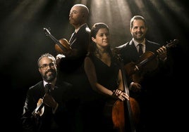 Los integrantes de Cuarteto Quiroga.