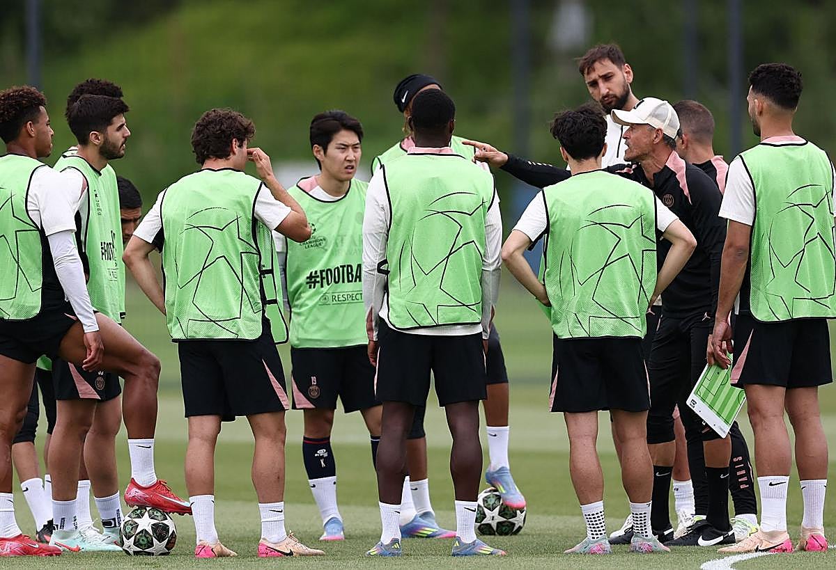 Las imágenes de cómo entrena Luis Enrique al PSG