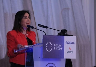 Margarita Robles, durante su intervención
