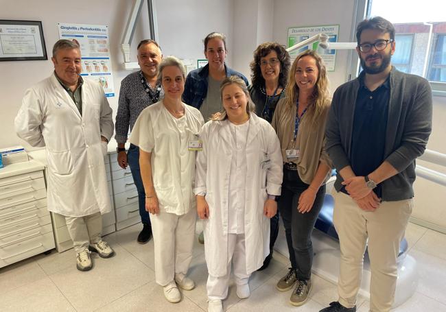 Algunos de los especialistas de la nueva Unidad de Salud Bucodental.