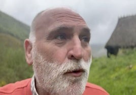 José Andrés, en el vídeo que grabó en Somiedo.
