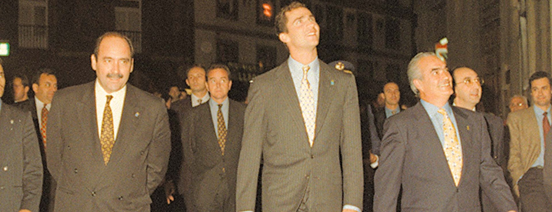 Sergio Marqués junto al entonces Príncipe Felipe, que visitó Avilés con motivo de la clausura de la V Semana de la Música.