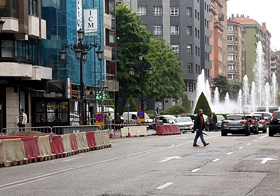 Las obras de la avenida de Galicia, en una imagen tomada la semana pasada.