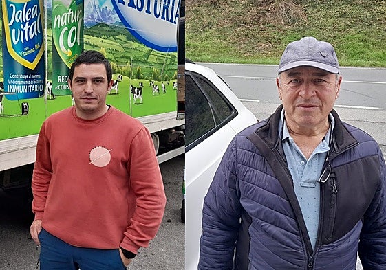 Sergio Marrón lleva cuatro años repartiendo siete toneladas de productos lácteos entre Tineo, Ibias, Allande y Degaña. Fernando Santiago confirma también la mejora de las vías: «Ya tocaba».
