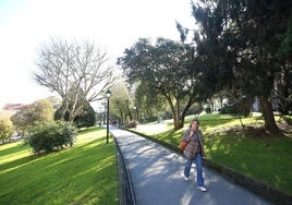 El parque de El Campillín, una de las principales zonas verdes de Oviedo.