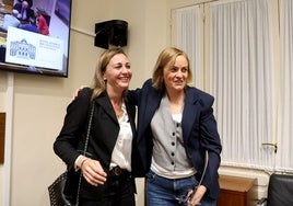 Delia Campomanes y Covadonga Tomé, vicepresidenta y presidenta de la comisión por parte de IU-Convocatoria y Somos Asturias, respectivamente.