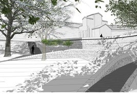Infografía de la obra a la altura de San Miguel de Lillo.
