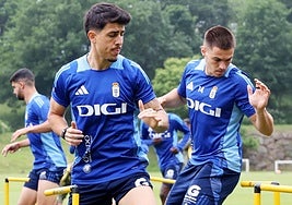 Colombatto, durante el entrenamiento de este miércoles.