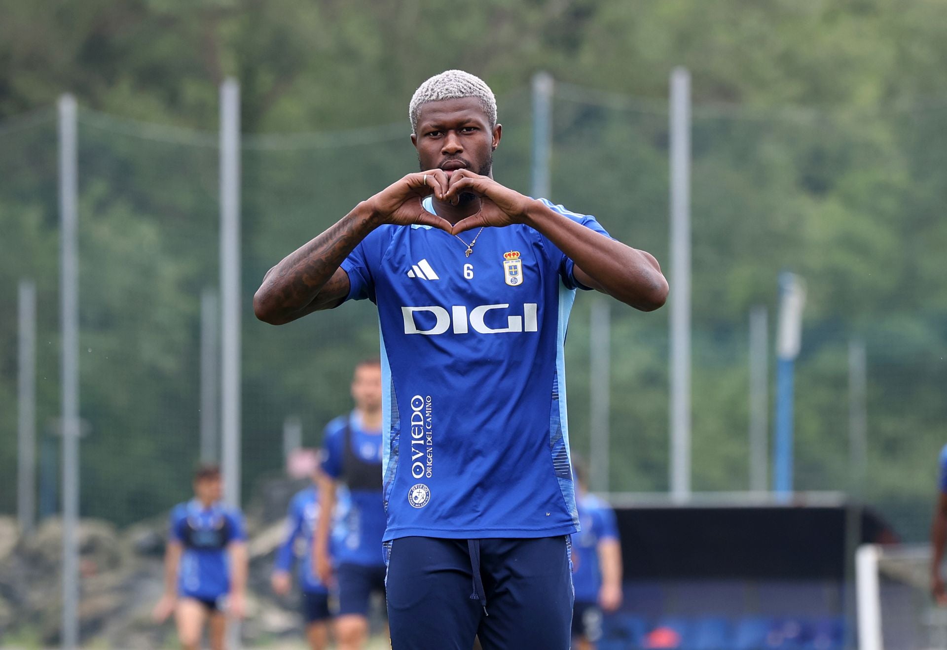Entrenamiento del Real Oviedo de cara al partido ante el Deportivo