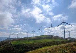 El parque eólico de El Segredal, en Villayón.