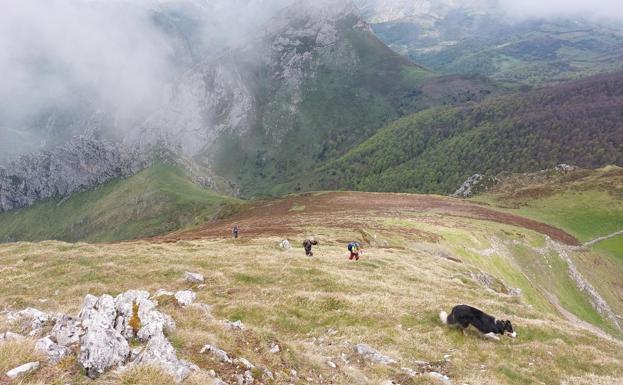 Subiendo hacia la cumbre del Zorru.